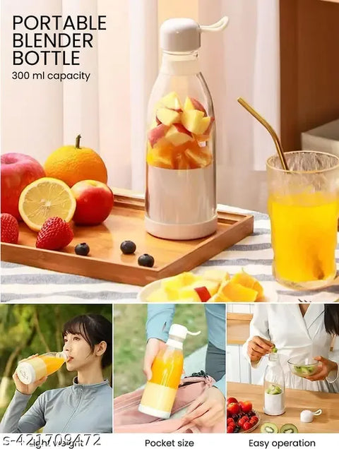 USB Rechargeable Juicer Blender 6 Blades Electric Blender Mini Portable