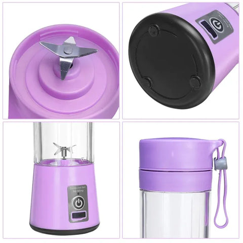 USB Rechargeable Juicer Blender 6 Blades Electric Blender Mini Portable