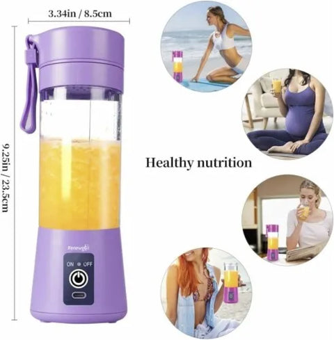 USB Rechargeable Juicer Blender 6 Blades Electric Blender Mini Portable